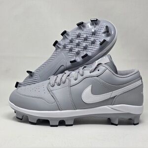 Men Size 11.5 Nike Air Jordan 1 Retro Mcs Low Baseball Grey-White CJ8524-003 NEW